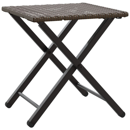 Set da Pranzo da Giardino Pieghevole 5 pz Marrone in Polyrattan | homemem39