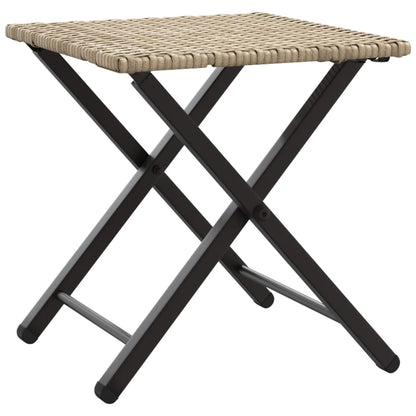 Set da Pranzo da Giardino Pieghevole 5pz Beige in Polyrattan | homemem39
