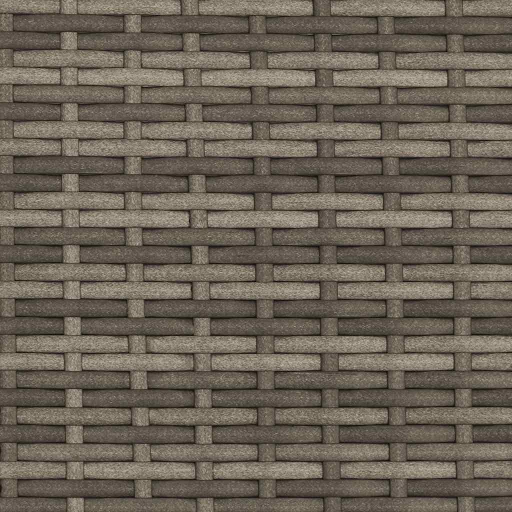 Divano Giardino 2Posti Baldacchino e Sgabelli Grigio Polyrattan | homemem39