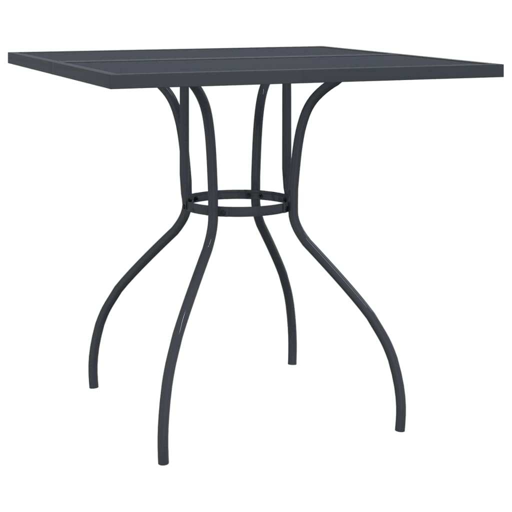 Set da Pranzo da Giardino 3pz Antracite in Rete Metallica | homemem39