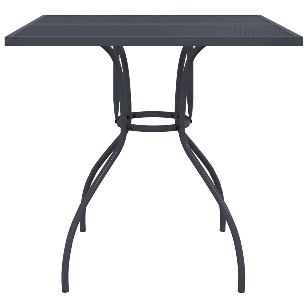 Set da Pranzo da Giardino 3pz Antracite in Rete Metallica | homemem39