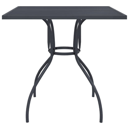 Set da Pranzo da Giardino 3pz Antracite in Rete Metallica | homemem39