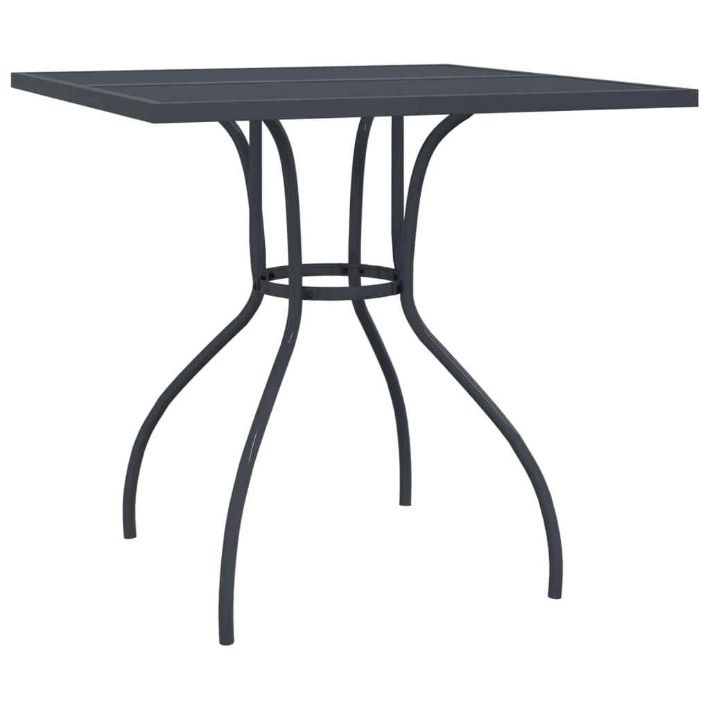 Set da Pranzo da Giardino 5pz Antracite in Rete Metallica | homemem39