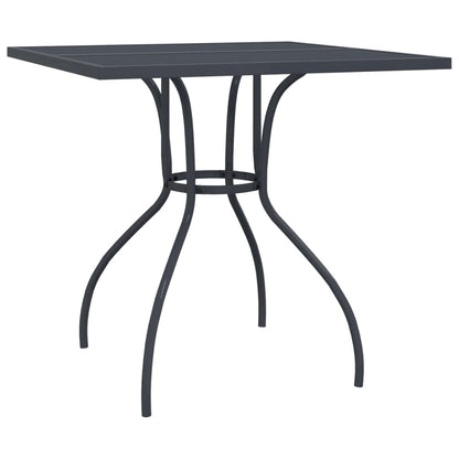 Set da Pranzo da Giardino 5pz Antracite in Rete Metallica | homemem39