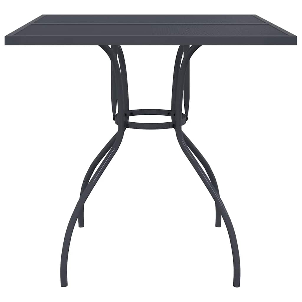 Set da Pranzo da Giardino 5pz Antracite in Rete Metallica | homemem39
