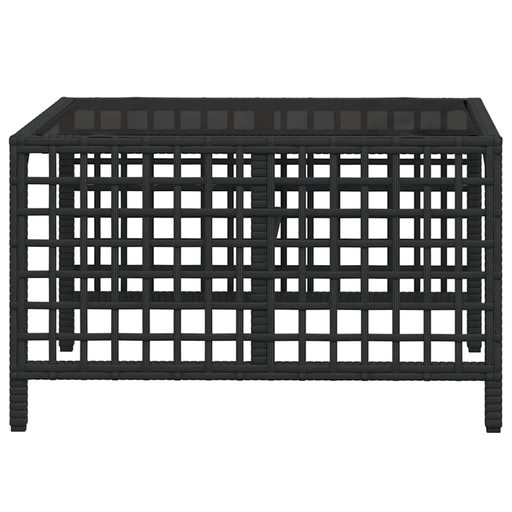 Set Divani ad Angolo 3 pz con Cuscini in Polyrattan Nero | homemem39