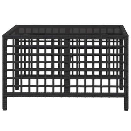 Set Divani ad Angolo 3 pz con Cuscini in Polyrattan Nero | homemem39