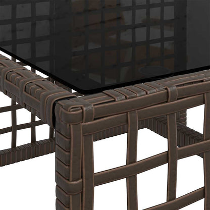 Set Divani ad Angolo 3 pz con Cuscini in Polyrattan