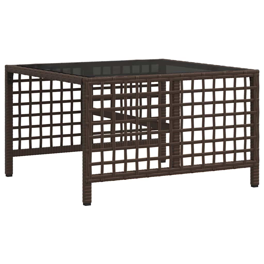 Set Divani ad Angolo 3 pz con Cuscini in Polyrattan Marrone | homemem39