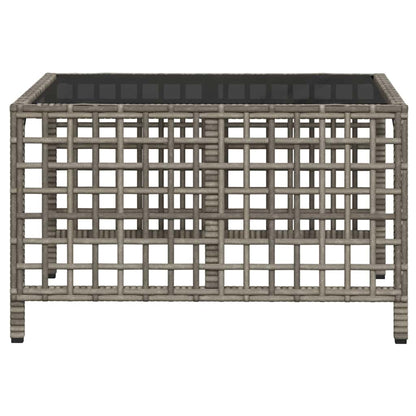 Divani da Giardino ad Angolo 3 pz Cuscini Grigio in Polyrattan | homemem39