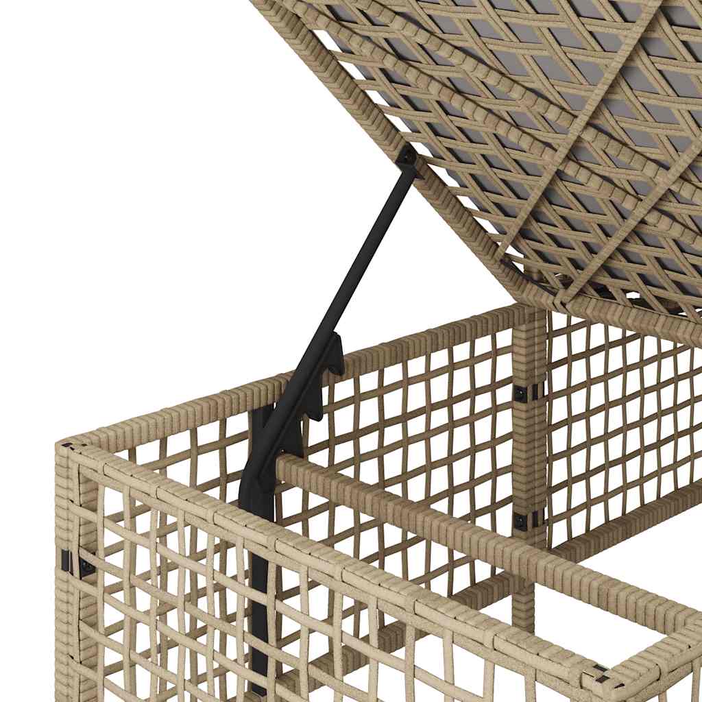 Set Divano ad Angolo 3 pz con Cuscini Beige Misto Polyrattan