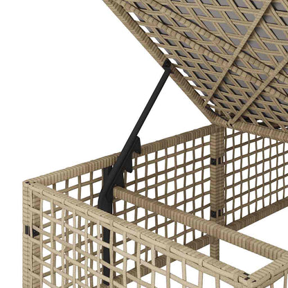 Set Divano ad Angolo 3 pz con Cuscini Beige Misto Polyrattan