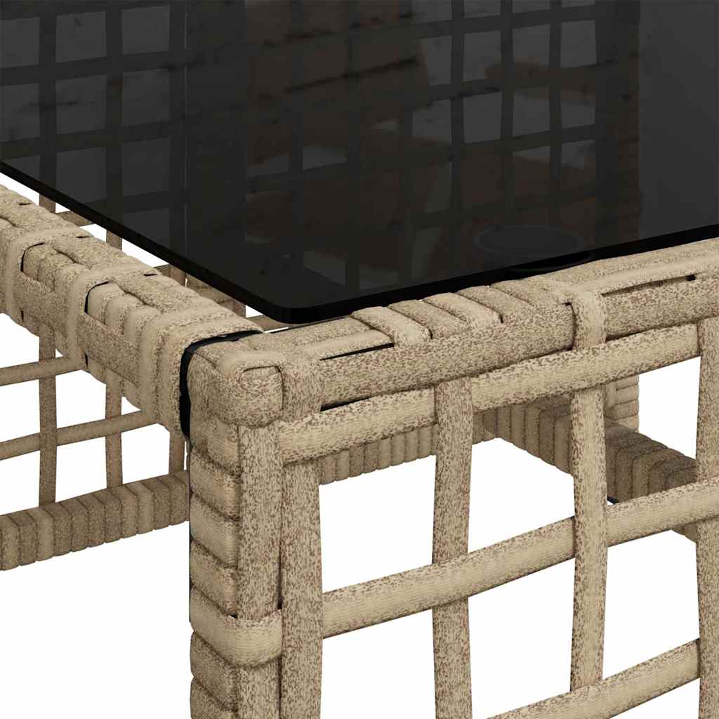 Set Divano ad Angolo 3 pz con Cuscini Beige Misto Polyrattan