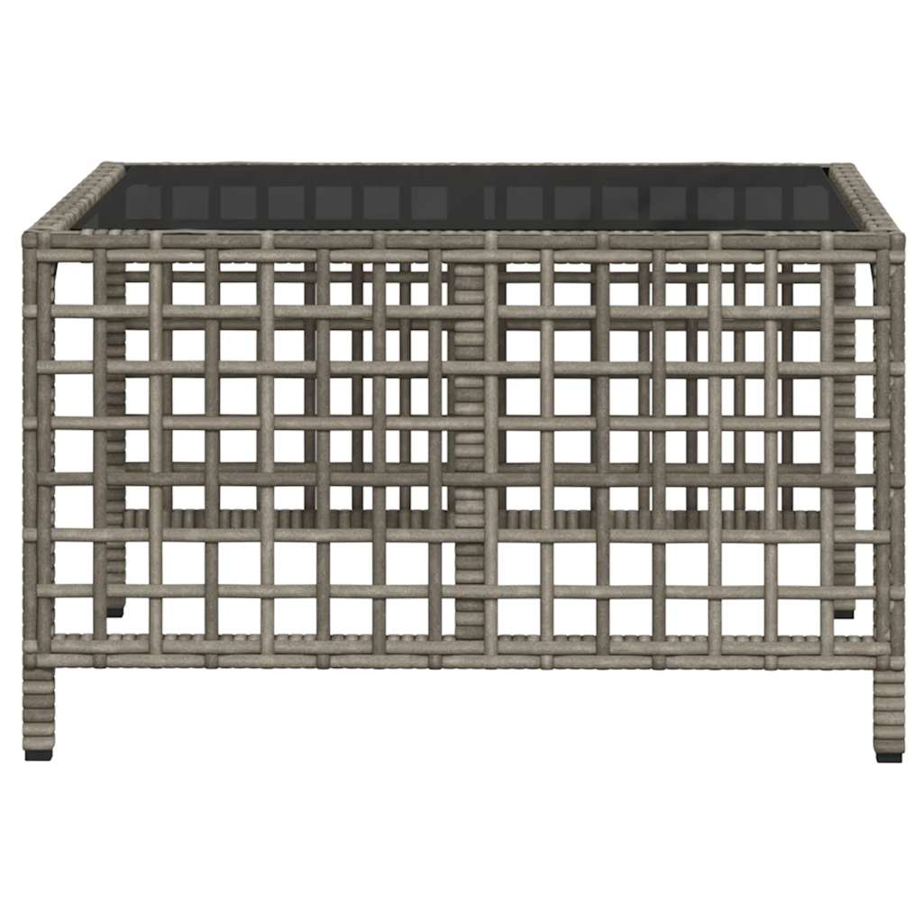 Set da giardino angolare a 3 pz con Cuscini in Polyrattan Grigio | homemem39