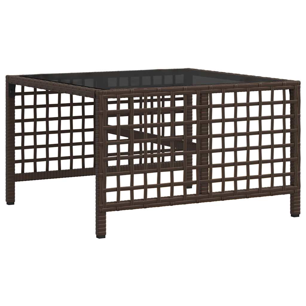 Set divano angolare da giardino a 3 pz con Cuscini in Polyrattan Marrone | homemem39