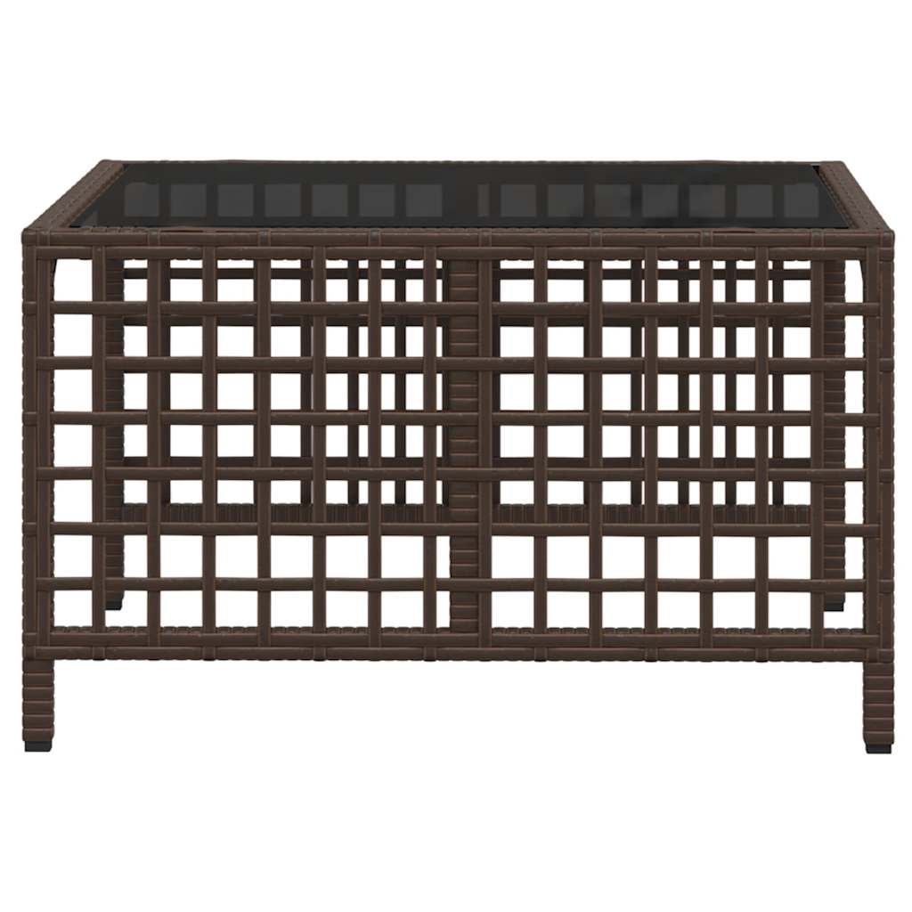Set divano angolare da giardino a 3 pz con Cuscini in Polyrattan Marrone | homemem39