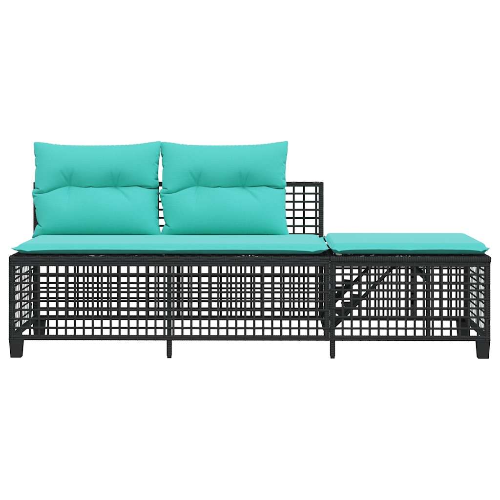Set divano angolare da giardino a 3 pz con Cuscini