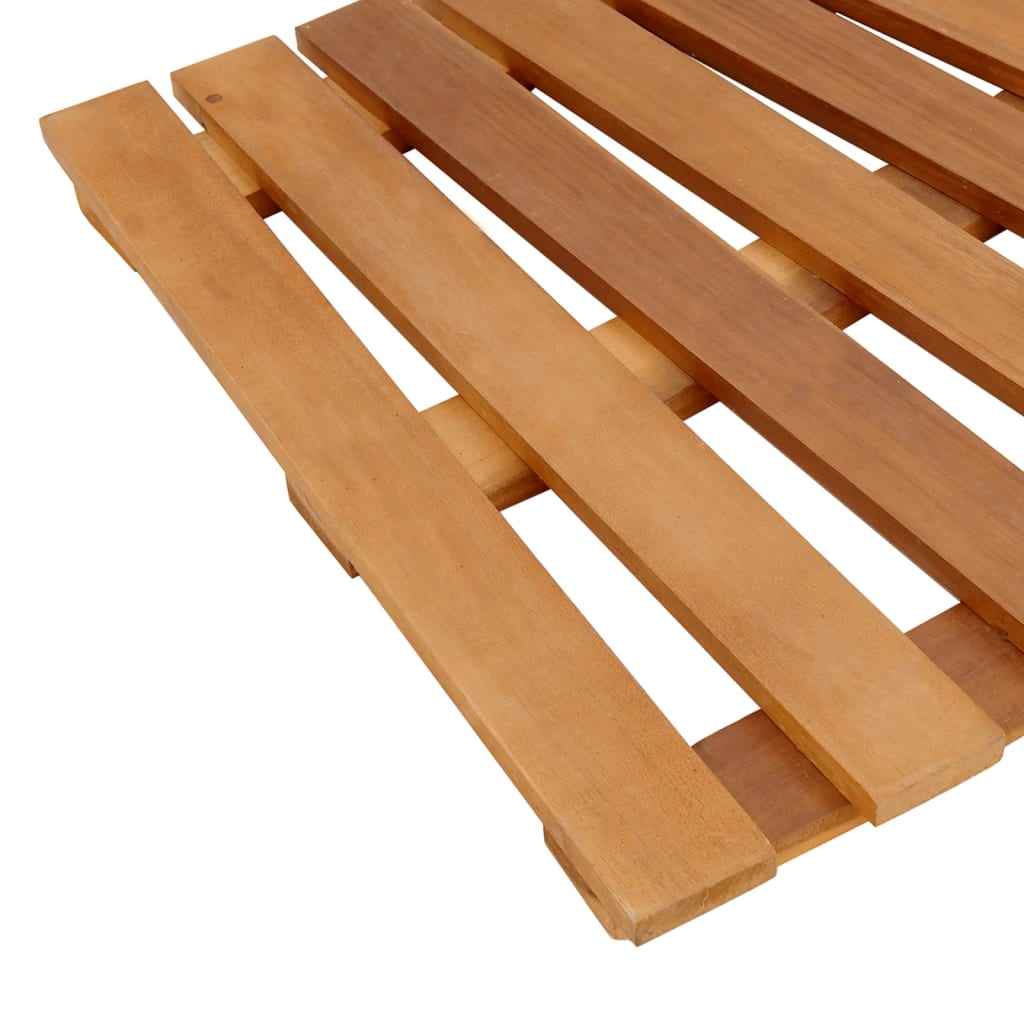 Bordo per Spa Nero in Polyrattan e Legno Massello di Acacia - homemem39