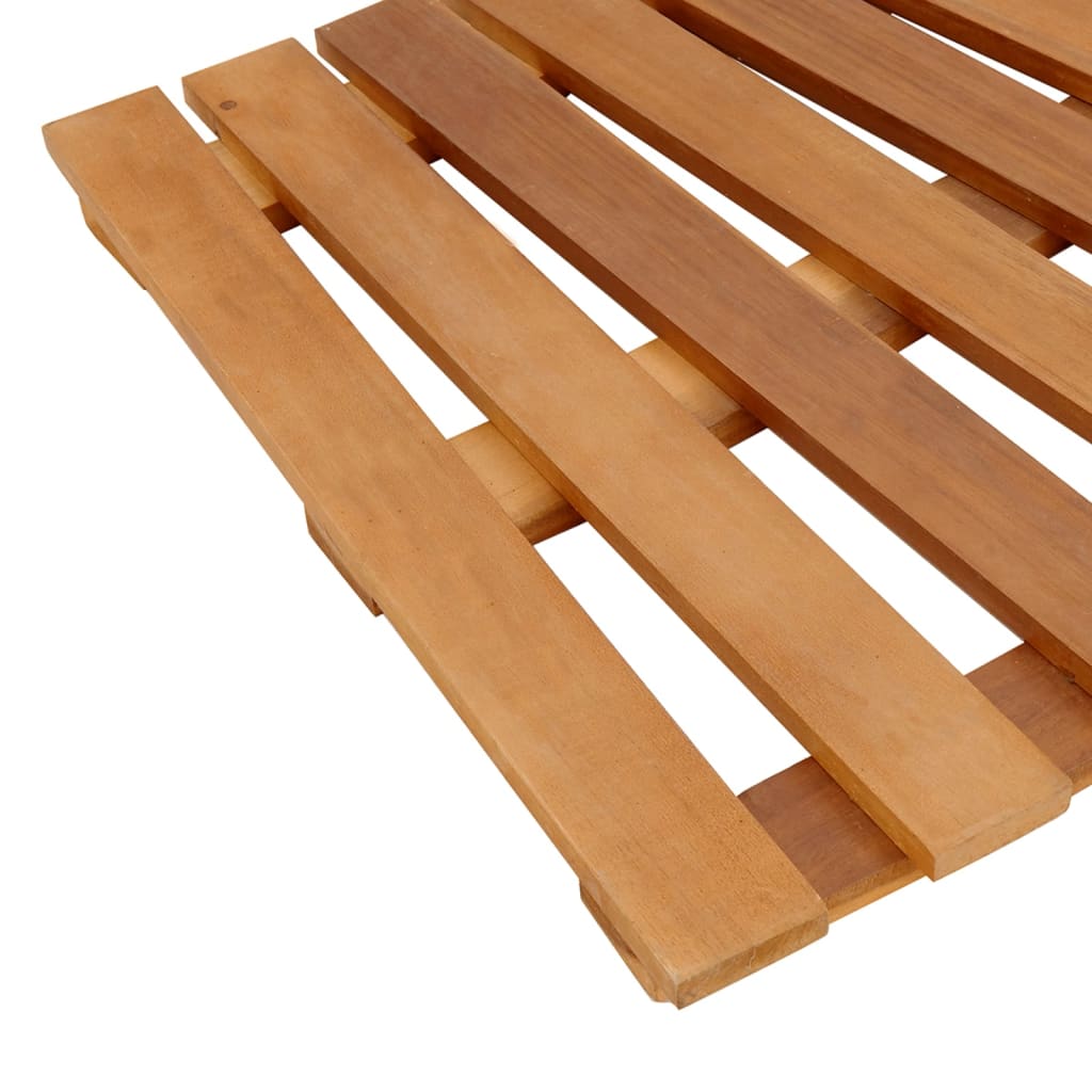 Bordo per Spa Grigio in Polyrattan e Legno Massello di Acacia - homemem39