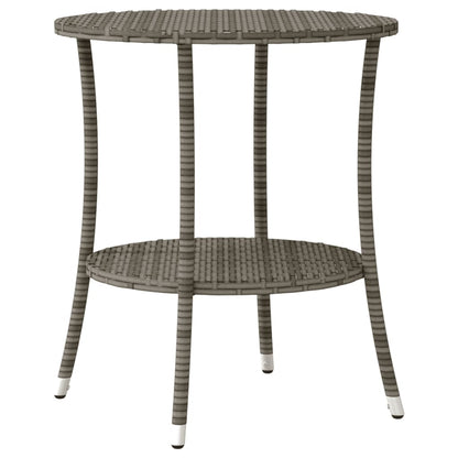 Set da Bistrò 3 pz con Cuscini Grigio in Polyrattan | homemem39