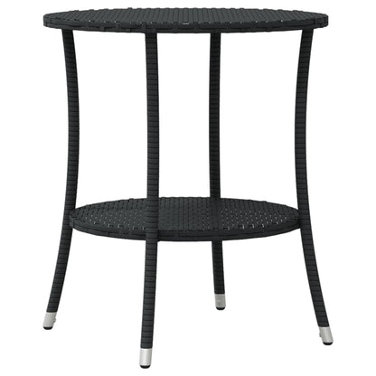 Set da Bistrò 3 pz con Cuscini Nero in Polyrattan | homemem39