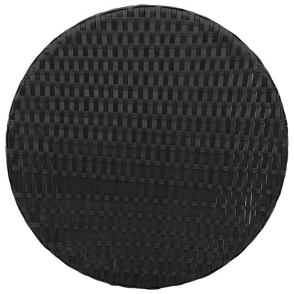 Set da Bistrò 3 pz con Cuscini Nero in Polyrattan | homemem39