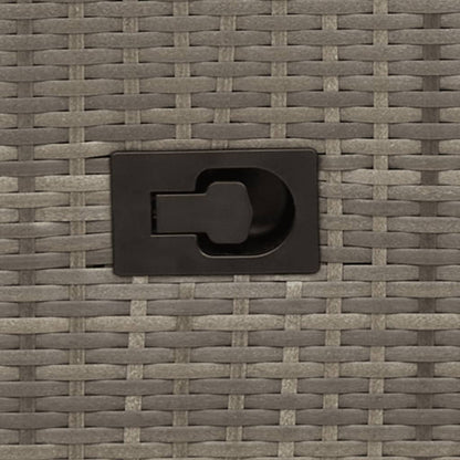 Set da Bistrò 3 pz con Cuscini Grigio in Polyrattan - homemem39