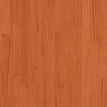 Letto per Anziani Marrone Cera 140x200cm Legno Massello di Pino
