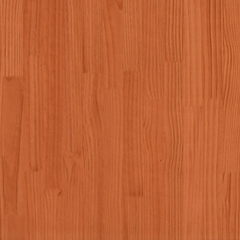 Letto per Anziani Marrone Cera 150x200cm Legno Massello di Pino