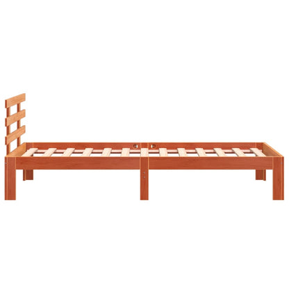 Letto senza Materasso Marrone Cera 75x190 cm in Legno di Pino - homemem39