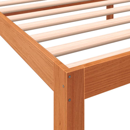 Letto senza Materasso Marrone Cera 75x190 cm in Legno di Pino - homemem39