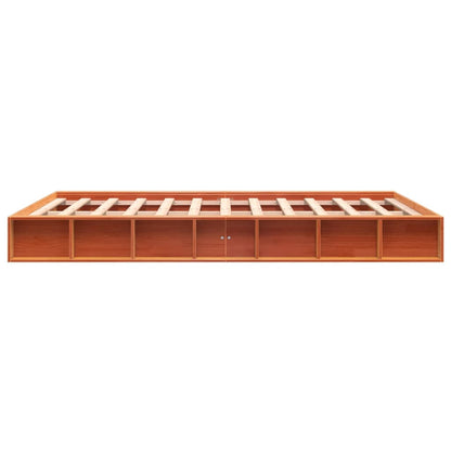 Letto senza Materasso Marrone Cera 150x200 cm in Legno di Pino - homemem39