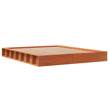 Letto senza Materasso Marrone Cera 150x200 cm in Legno di Pino - homemem39