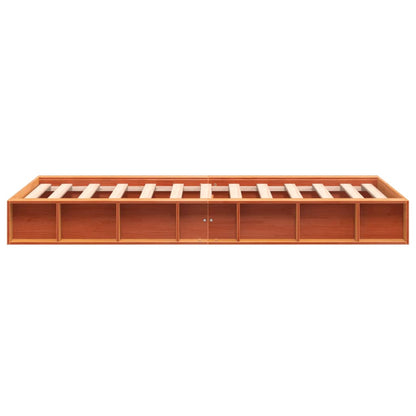 Letto senza Materasso Marrone Cera 100x200 cm in Legno di Pino - homemem39