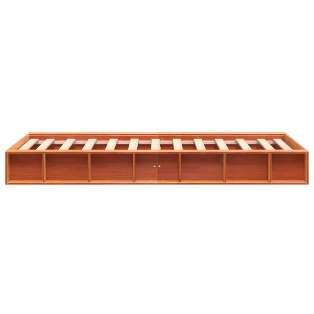 Letto senza Materasso Marrone Cera 75x190 cm in Legno di Pino - homemem39