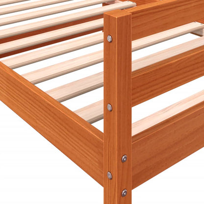 Letto senza Materasso Marrone Cera 80x200 cm Legno di Pino - homemem39
