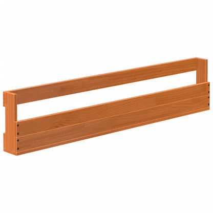 Scarpiere a Parete 2 pz Marrone Cera Legno Massello di Pino - homemem39