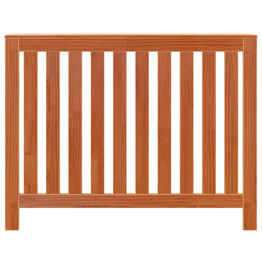Copertura Termosifone Marrone Cera in Legno Massello Pino - homemem39