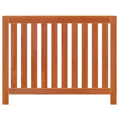 Copertura Termosifone Marrone Cera in Legno Massello Pino - homemem39