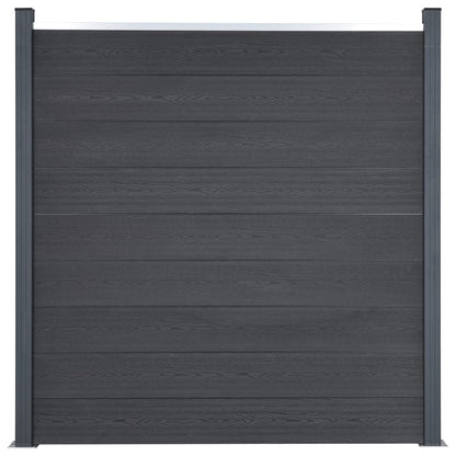 Set Pannello di Recinzione Grigio 180x186 cm in WPC | homemem39