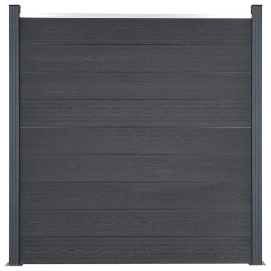 Set Pannello di Recinzione Grigio 180x186 cm in WPC | homemem39