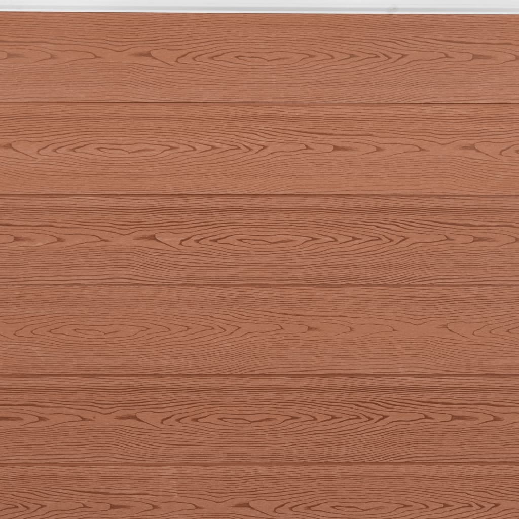 Set Pannello di Recinzione Marrone 526x186 cm in WPC | homemem39