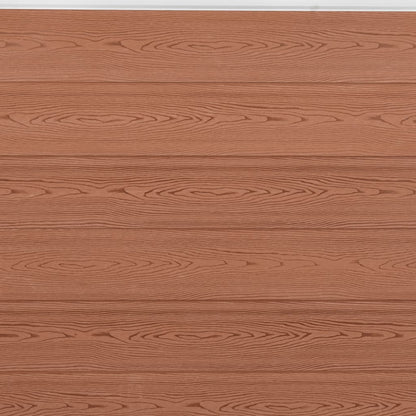 Set Pannello di Recinzione Marrone 699x186 cm in WPC