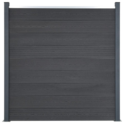 Set Pannello di Recinzione Grigio 699x186 cm in WPC | homemem39