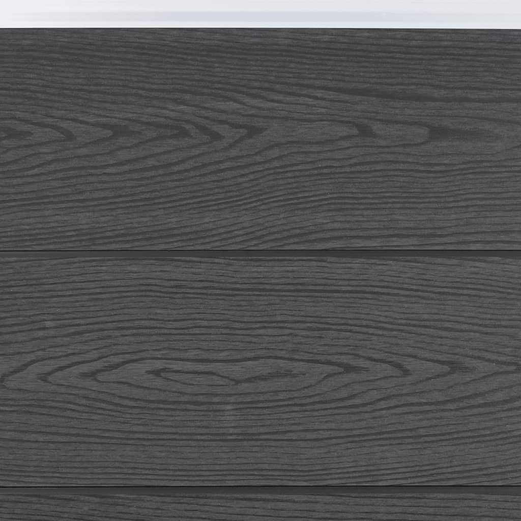 Set Pannello di Recinzione Grigio 699x186 cm in WPC | homemem39
