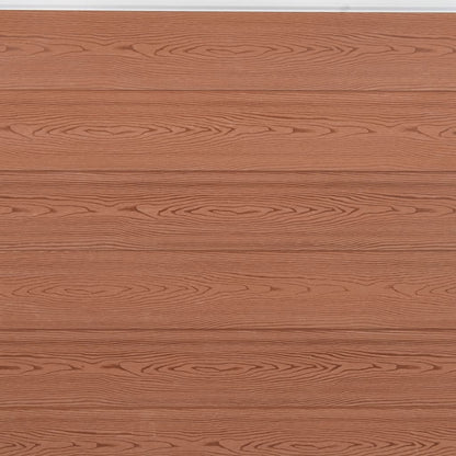 Set Pannello di Recinzione Marrone 872x186 cm in WPC