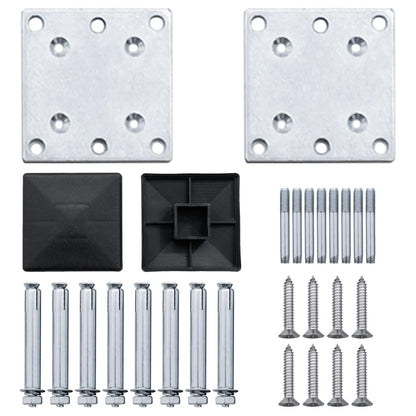 Set Pannello di Recinzione Marrone 872x186 cm in WPC | homemem39