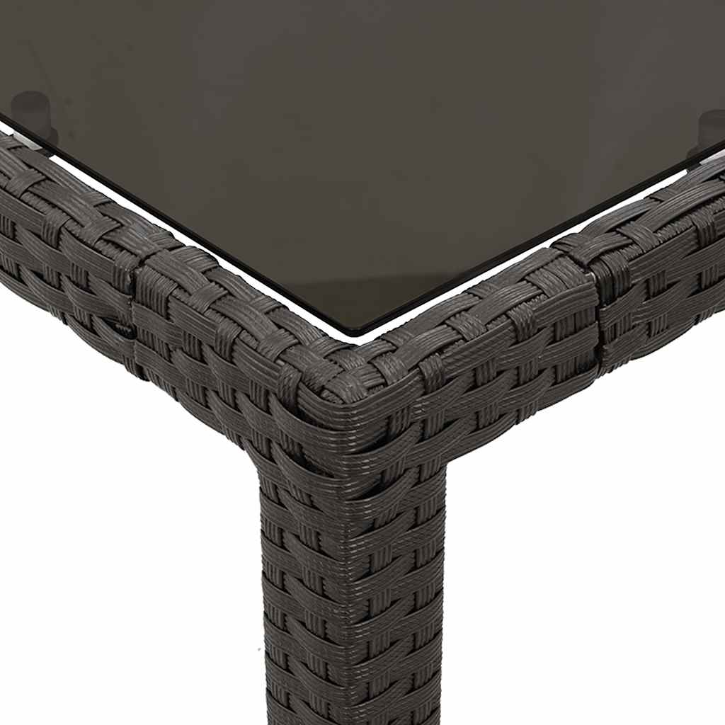 Set da Pranzo da Giardino 5 pz Nero con Cuscini in Polyrattan | homemem39