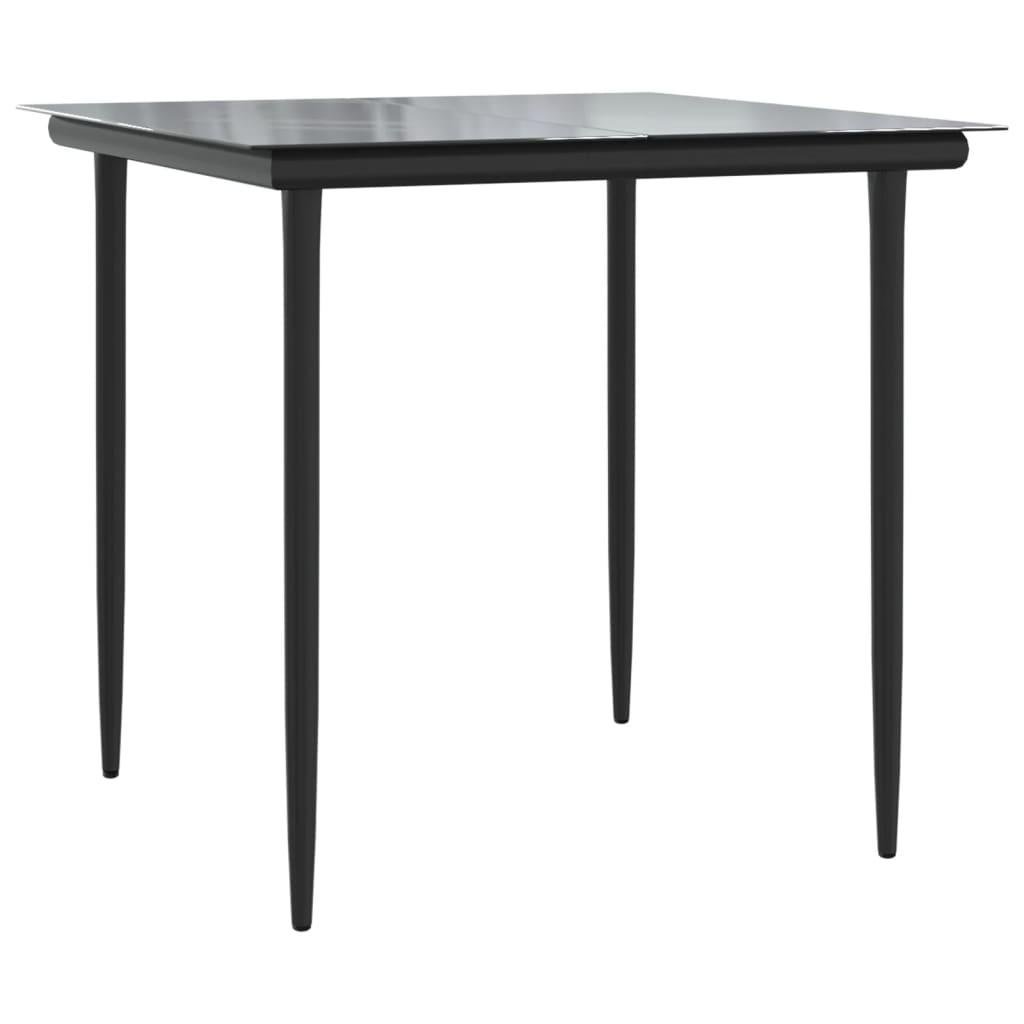 Set da Pranzo da Giardino 5pz con Cuscini in Polyrattan Marrone | homemem39