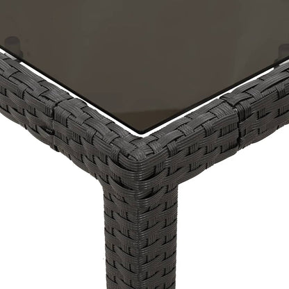 Set da Bistrò 3 pz con Cuscini Nero in Polyrattan | homemem39